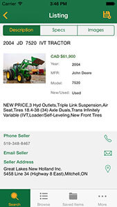 Farms.com Used Farm Equipment App